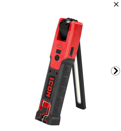 ICON 1000 Lumen Dual-Sided Rechargeable Slim Bar Light with UV Inspection